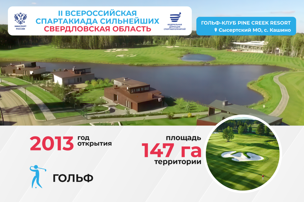 Гольф-клуб Pine Creek Resort, Сысертский МО, с. Кашино